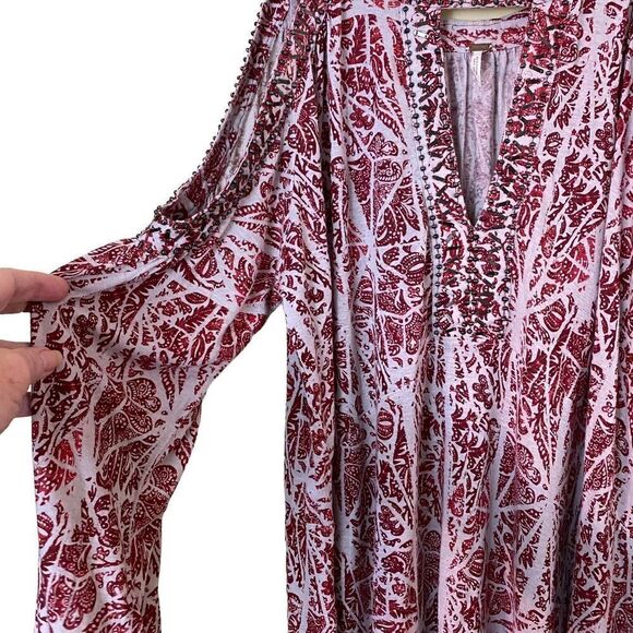 Free People Good Morning Cold Shoulder Top Size Medium - Picture 5 of 12